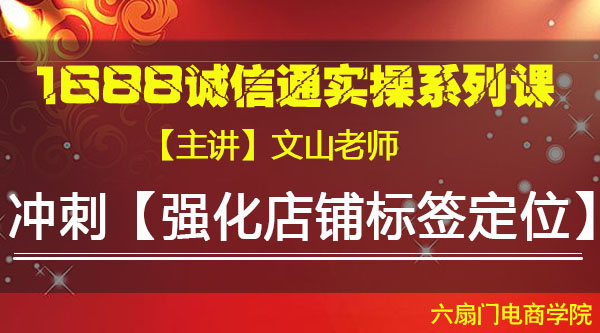 VIP系列课《冲刺--强化店铺标签定位》文山